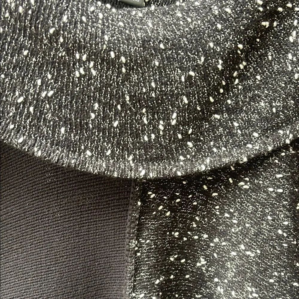 Style&Co Stylish Black and Gray Knit Poncho - Picture 5 of 5